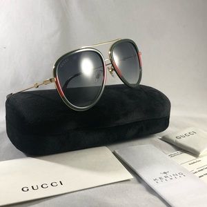gucci red green aviators